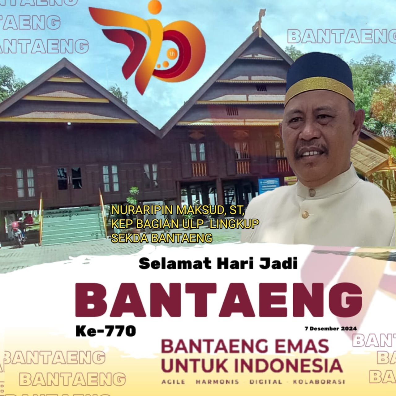 Selama Hari Jadi Bantaeng ke-770 Bantaeng Emas Untuk Indonesia