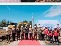 Wakapolda Sulsel Bersama Bupati Bantaeng dan Forkopimda Bantaeng, Groundbreaking Pembangunan Gudang Ketahanan Pangan Polri