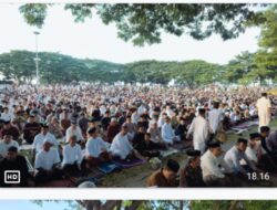 Bupati dan Wabup Bantaeng Laksanakan Sholat Idul Adha Bersama Masyarakat di Pantai Seruni, Serukan Nilai Pengorbanan dan Gotong Royong