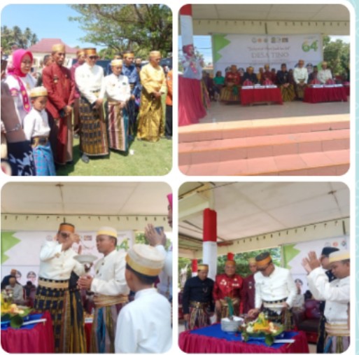 Hari Jadi ke-64 Desa Tino Berlangsung Meriah, Ditutup dengan Pemotongan Tumpeng